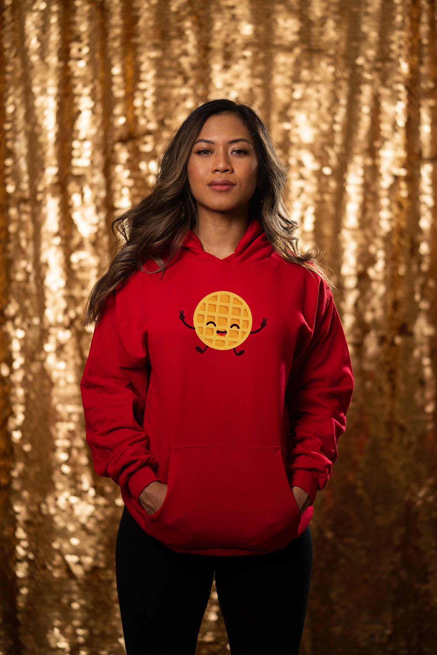 Waffle Nation Hoodie - Red