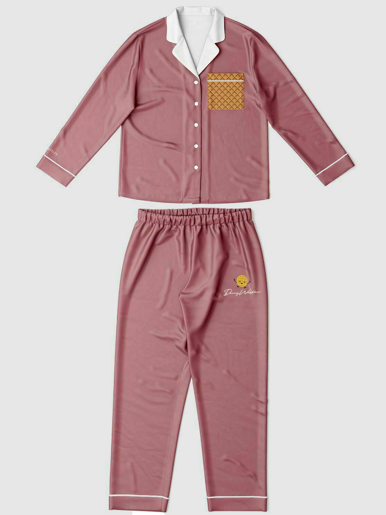 Pajama Waffle Set - Rose Gold
